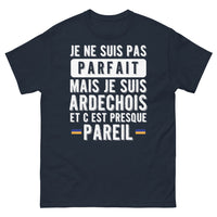 Thumbnail for T-shirt Ardèche marine - Je ne suis pas parfait mais je suis Ardéchois