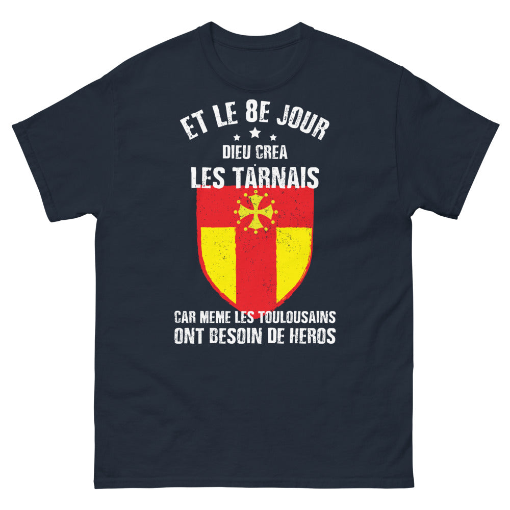 T-shirt Tarnais marine - Dieu créa les Tarnais