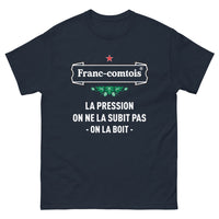 Thumbnail for T-shirt Franc-Comtois marine - La pression, on la boit