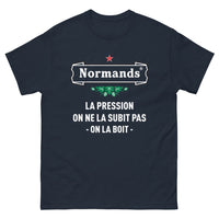 Thumbnail for T-shirt bière noir dos - La pression, on ne la subit pas, on la boit