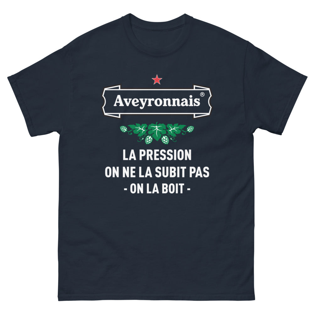 T-shirt Bretagne marine - La pression, on ne la subit pas