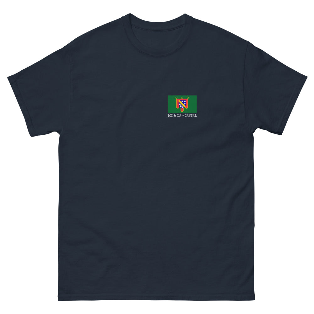 T-shirt Cantal marine - Fierté locale et humour auvergnat