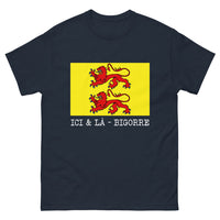Thumbnail for T-shirt Bigorre marine - design sombre et mystérieux