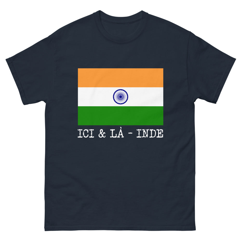 T-shirt Inde marine - Fierté Locale et culture vibrante