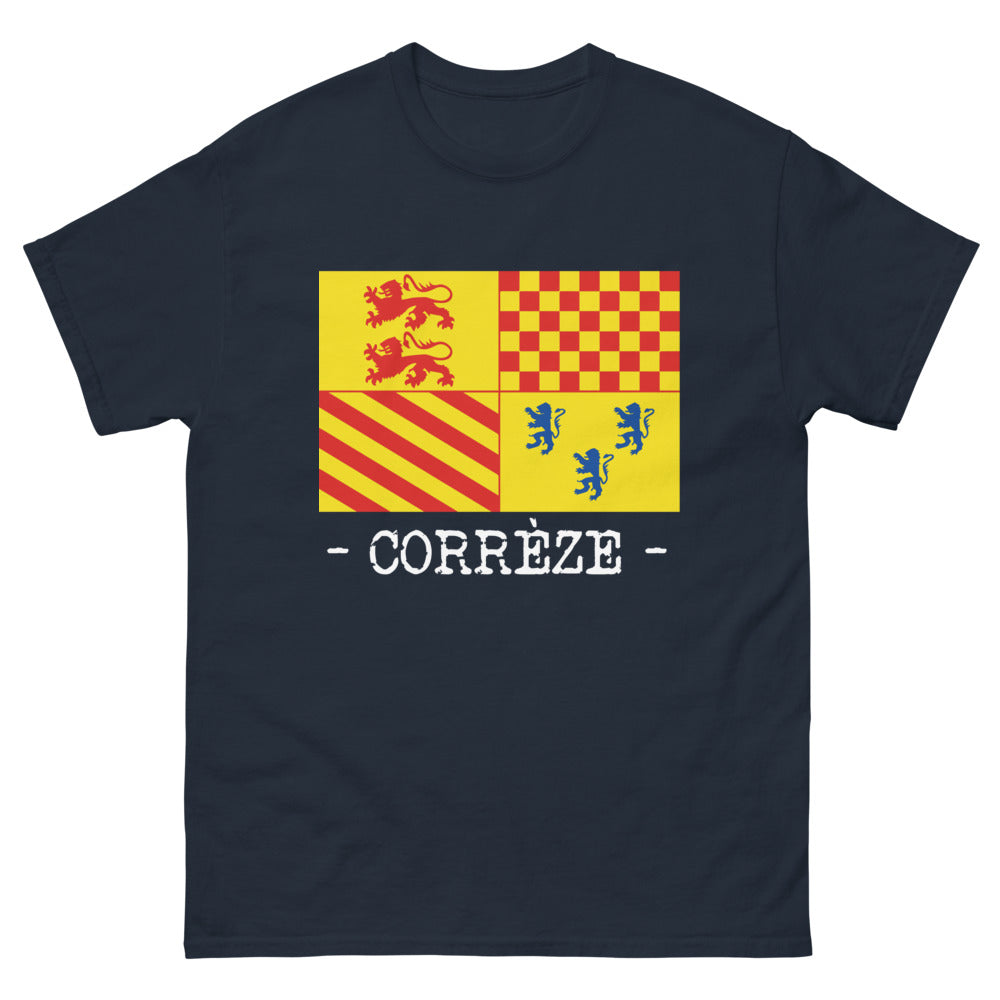 T-shirt Corrèze marine - Fierté Régionale élégante
