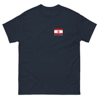 Thumbnail for T-shirt Polynésie marine - design sombre et chic