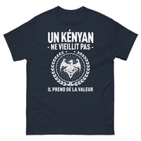 Thumbnail for T-shirt Kenyan marine - Un Kenyan ne vieillit pas, il prend de la valeur