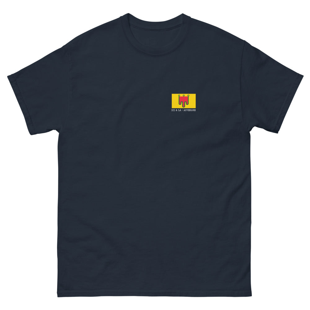 T-shirt Auvergne marine - Design sombre et fier