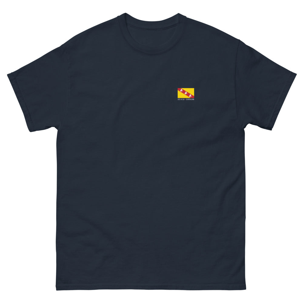 T-shirt Lorraine noir dos - Fierté et humour local