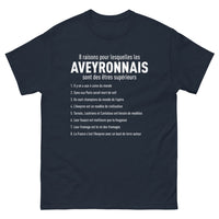 Thumbnail for T-shirt Aveyron marine - 8 raisons d'être un être supérieur