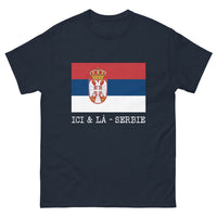 Thumbnail for T-shirt Serbie marine - clin d'œil à vos racines