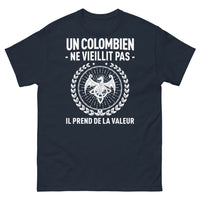 Thumbnail for T-shirt Colombie marine - Un Colombien ne vieillit pas