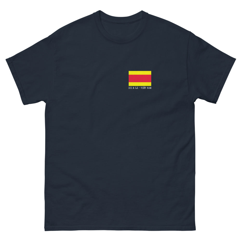 T-shirt Vietnam marine - Design sombre et mystérieux