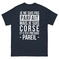 Thumbnail for T-shirt Corse marine - Je ne suis pas parfait mais je suis Corse