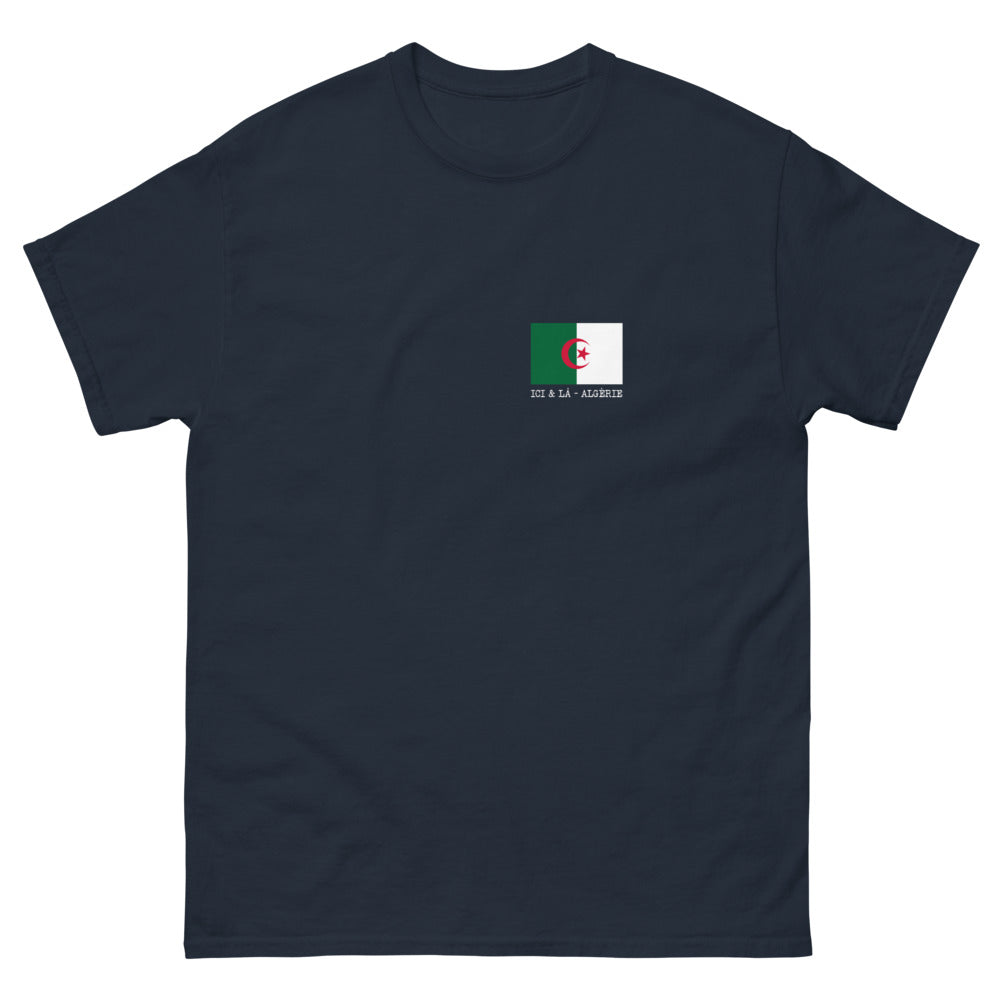 T-shirt Algérie marine - élégance et culture algérienne
