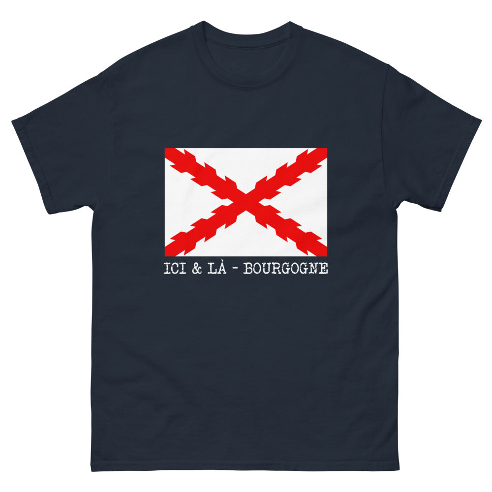 T-shirt Bourgogne marine - Fier et Sombre, design élégant