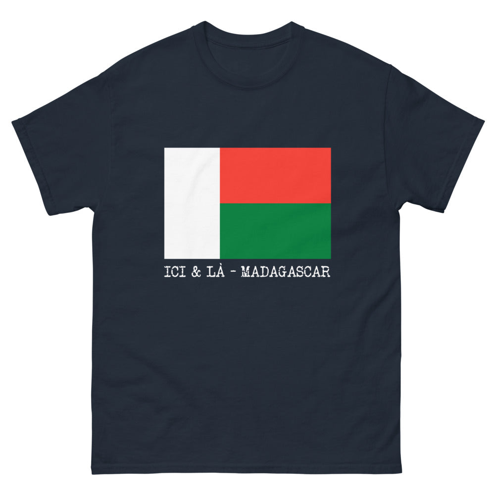 T-shirt Madagascar marine - clin d'œil à l'Île Rouge