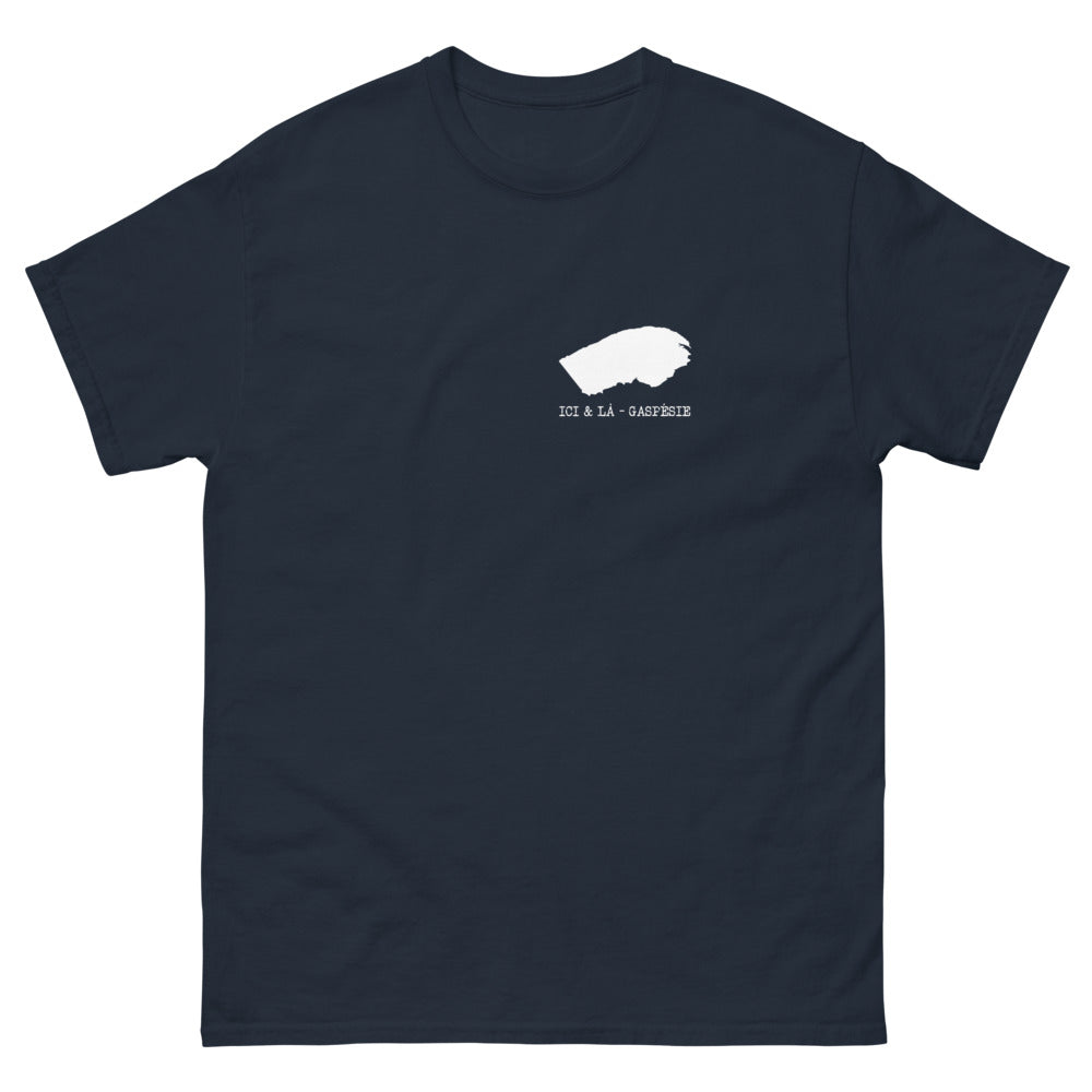 T-shirt Gaspésie marine - Souvenir de paysages époustouflants