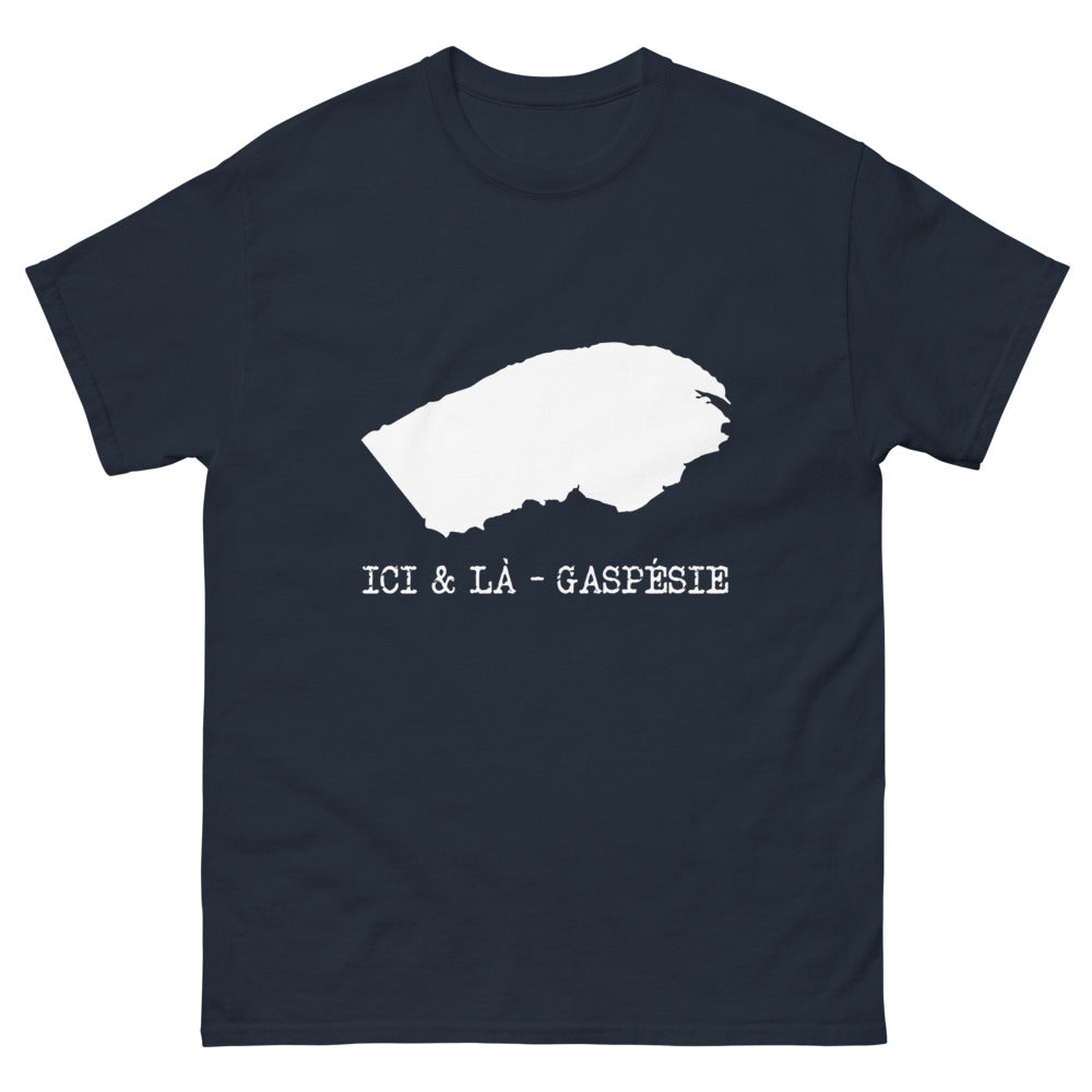 T-shirt Gaspésie marine - Fier d'être de Gaspésie