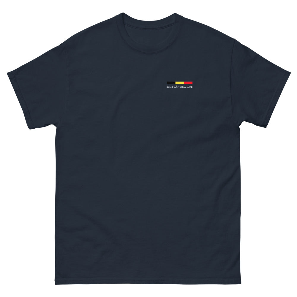 T-shirt Belgique marine - Ambiance sombre et mystère