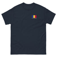 Thumbnail for T-shirt Roumanie marine - hommage à la terre des vampires