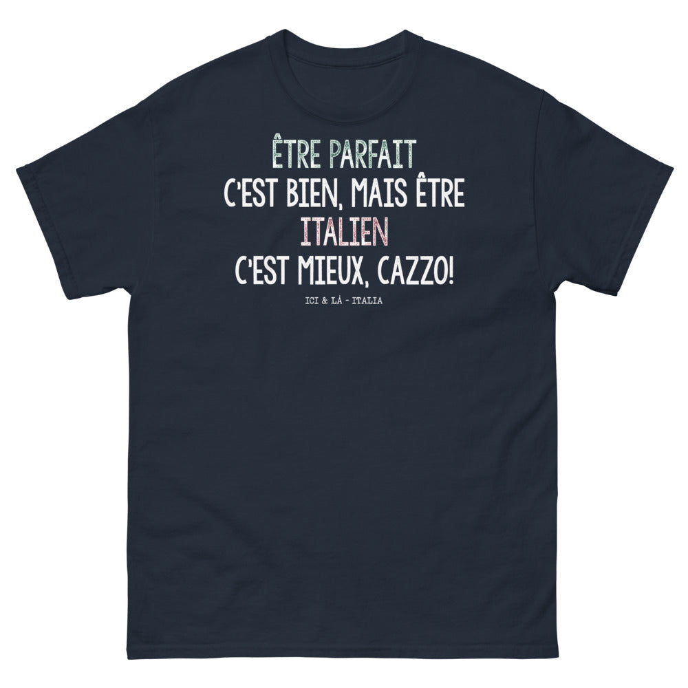 T-shirt Italie marine - Être parfait c'est mieux