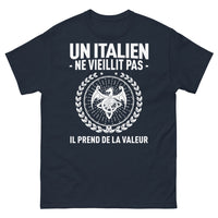 Thumbnail for T-shirt Italie marine - Ne vieillit pas, prend de la valeur