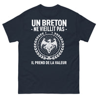 Thumbnail for T-shirt Bretagne marine - Un Breton prend de la valeur