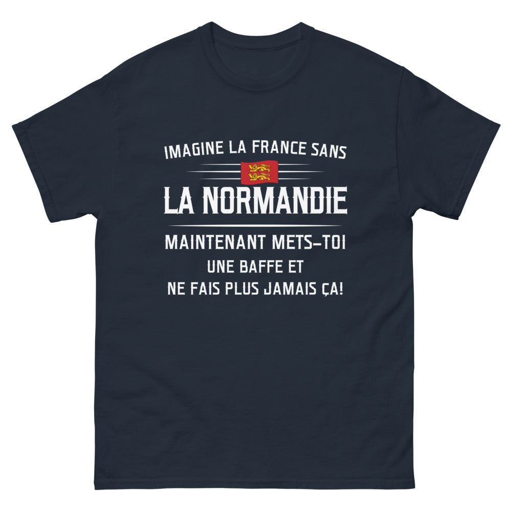 T-shirt Normandie marine - Imagine la France sans la Normandie