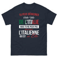Thumbnail for T-shirt Italie marine - Tu peux déraciner cette fille de l'Italie