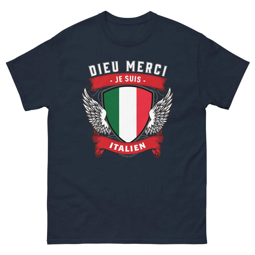 T-shirt Italie marine - Dieu Merci Je Suis Italien