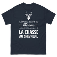 Thumbnail for T-shirt Chasseur de Chevreuil marine - besoin d'aller à la chasse