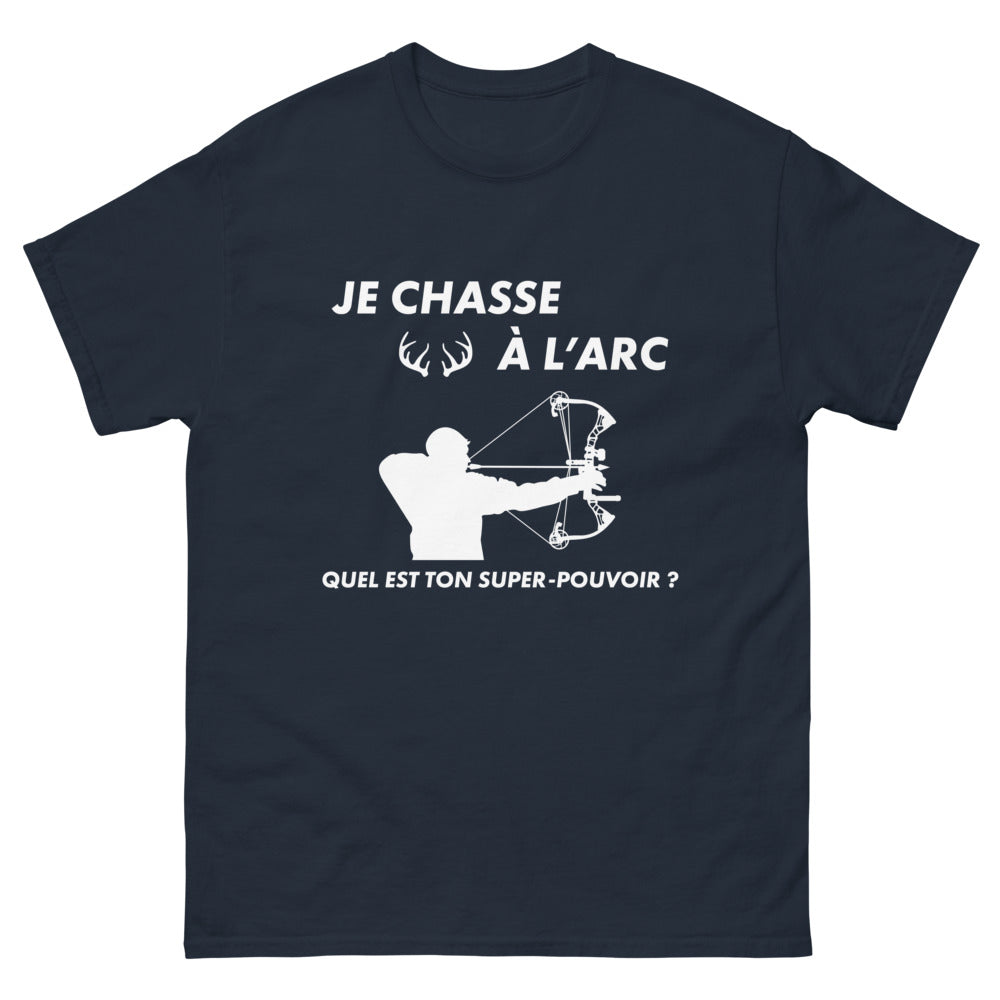 T-shirt Chasseur à l'Arc bleu marine - Quel est ton super pouvoir ?
