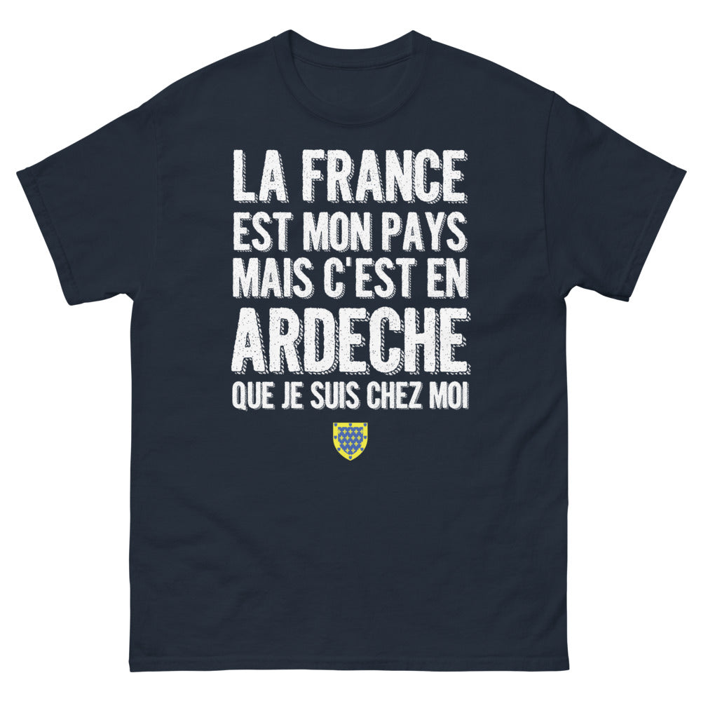 T-shirt Ardèche marine - La France est mon Pays