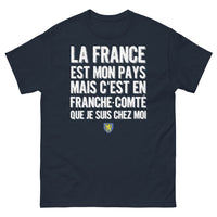 Thumbnail for T-shirt Franche-Comté marine - La France est mon pays