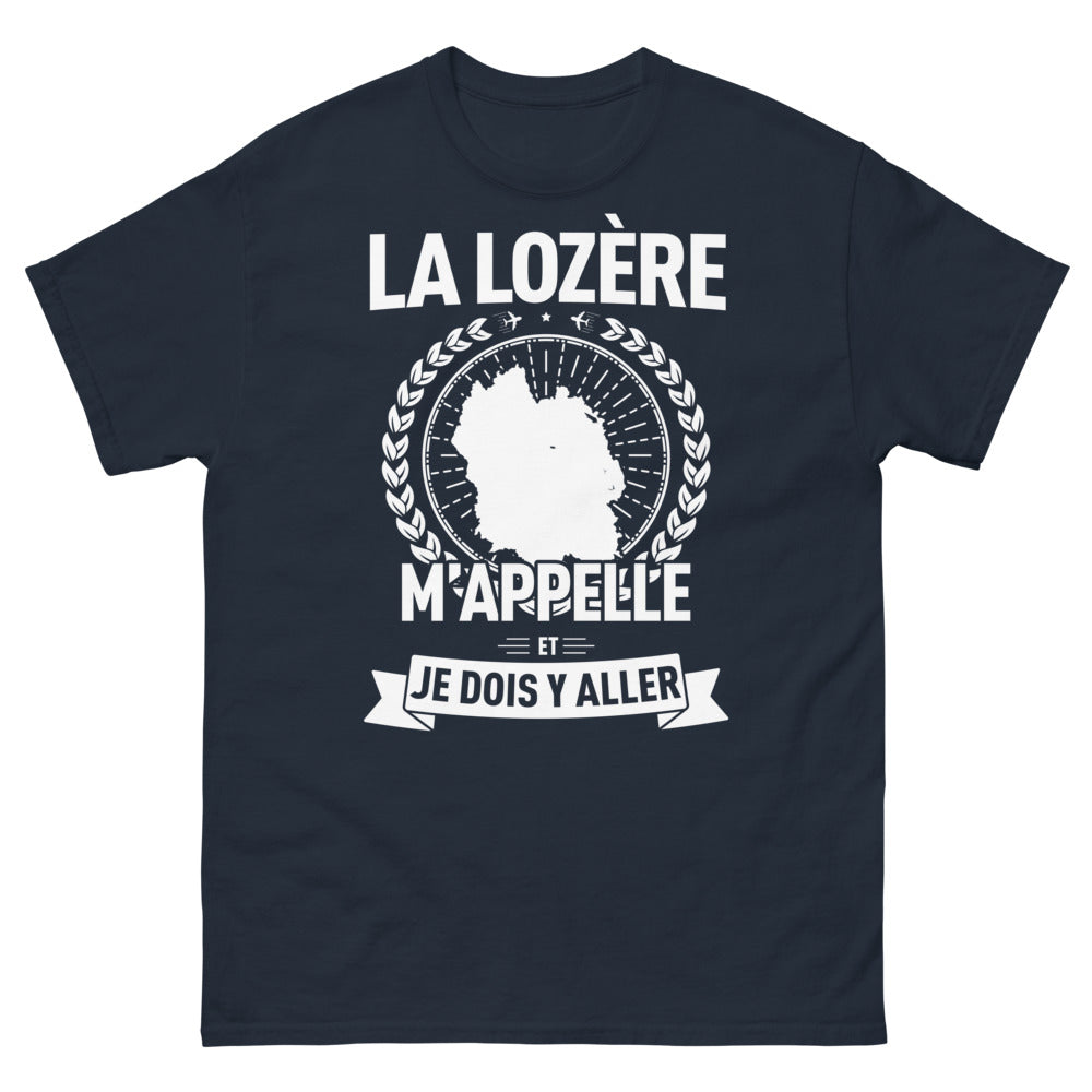 T-shirt Lozère marine - L'appel irrésistible de la région