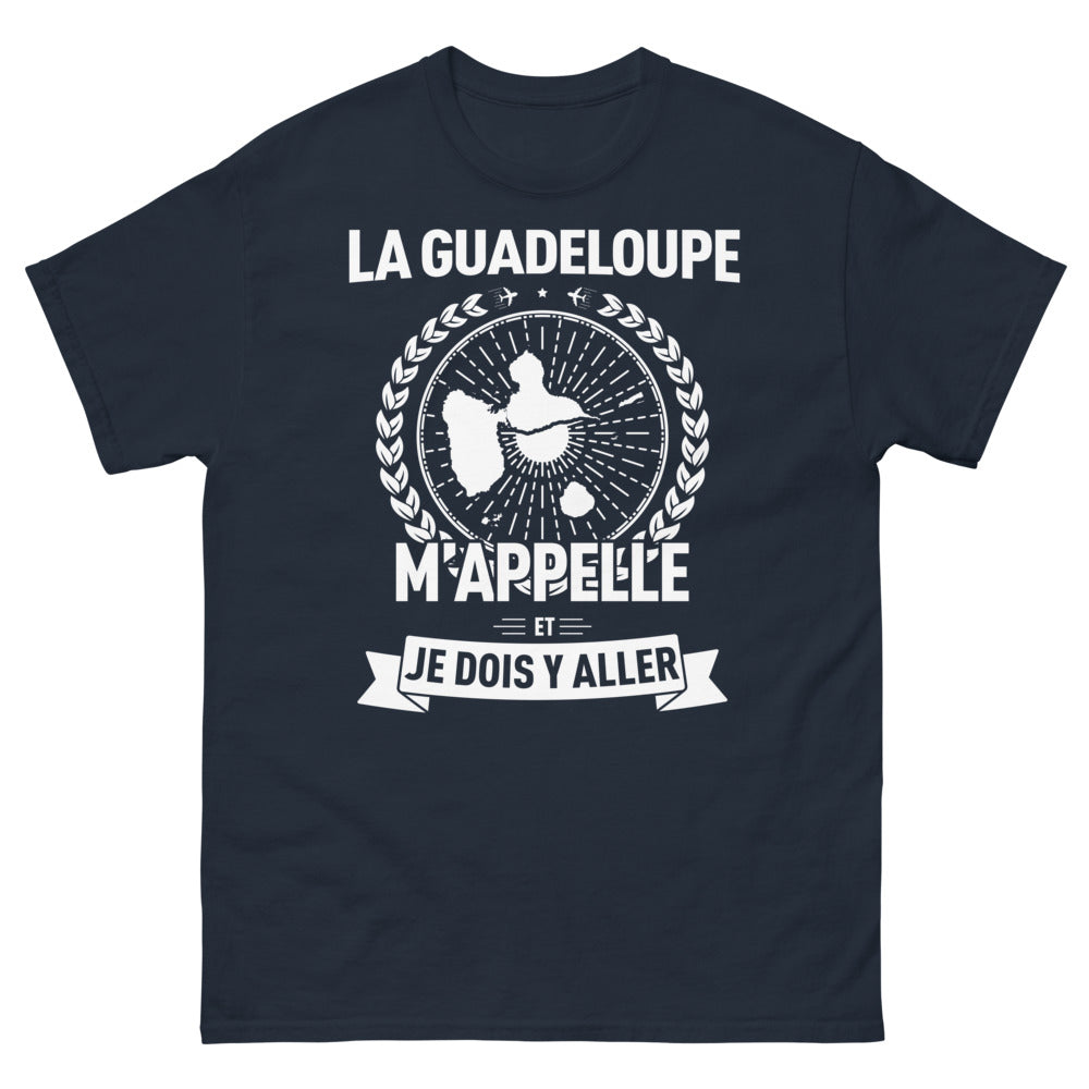 T-shirt Guadeloupe marine - La Guadeloupe m'appelle