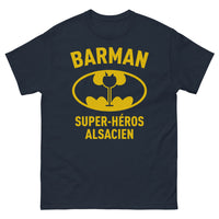 Thumbnail for T-shirt Alsace marine - Barman super héros alsacien