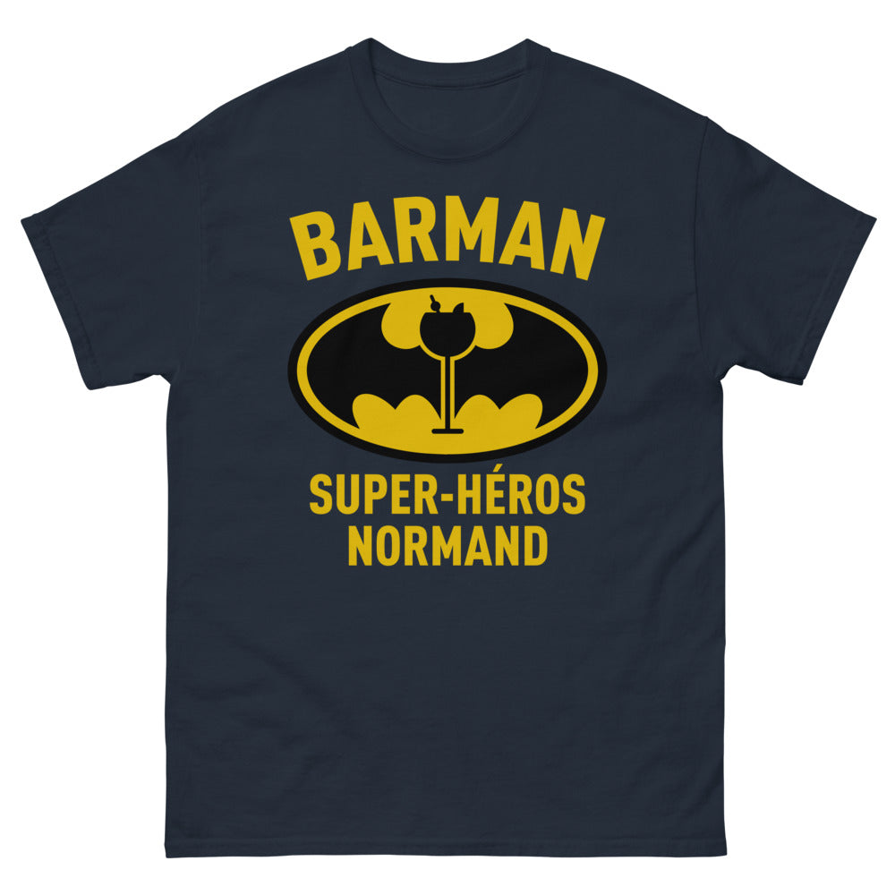 T-shirt Normandie marine - Super Héros du Barman
