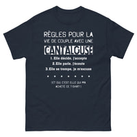 Thumbnail for T-shirt Catalan marine - Règles pour la vie de couple humoristiques