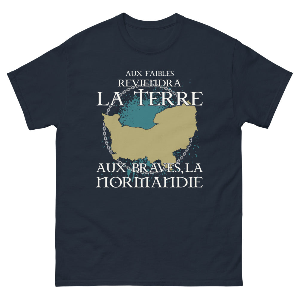 T-shirt Normandie marine - Aux braves la terre