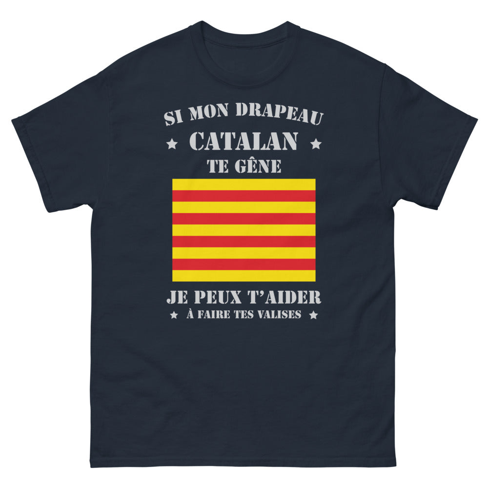T-shirt Catalogne bleu marine - Fais tes valises avec humour