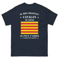 Thumbnail for T-shirt Catalogne bleu marine - Fais tes valises avec humour