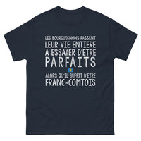 Thumbnail for T-shirt Franc-Comtois marine - Les Bourguignons passent leur vie entière