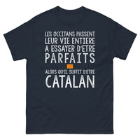 Thumbnail for T-shirt occitan marine - Les occitans passent leur vie entière