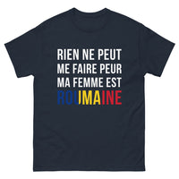 Thumbnail for T-shirt Roumain marine - Rien ne peut vous faire peur