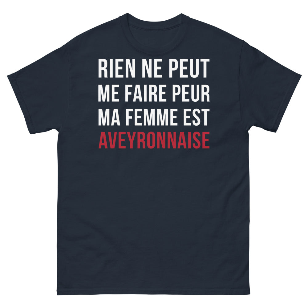 T-shirt Aveyron marine - Rien ne peut me faire peur, humour