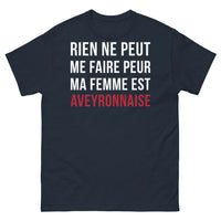 Thumbnail for T-shirt Aveyron marine - Rien ne peut me faire peur, humour