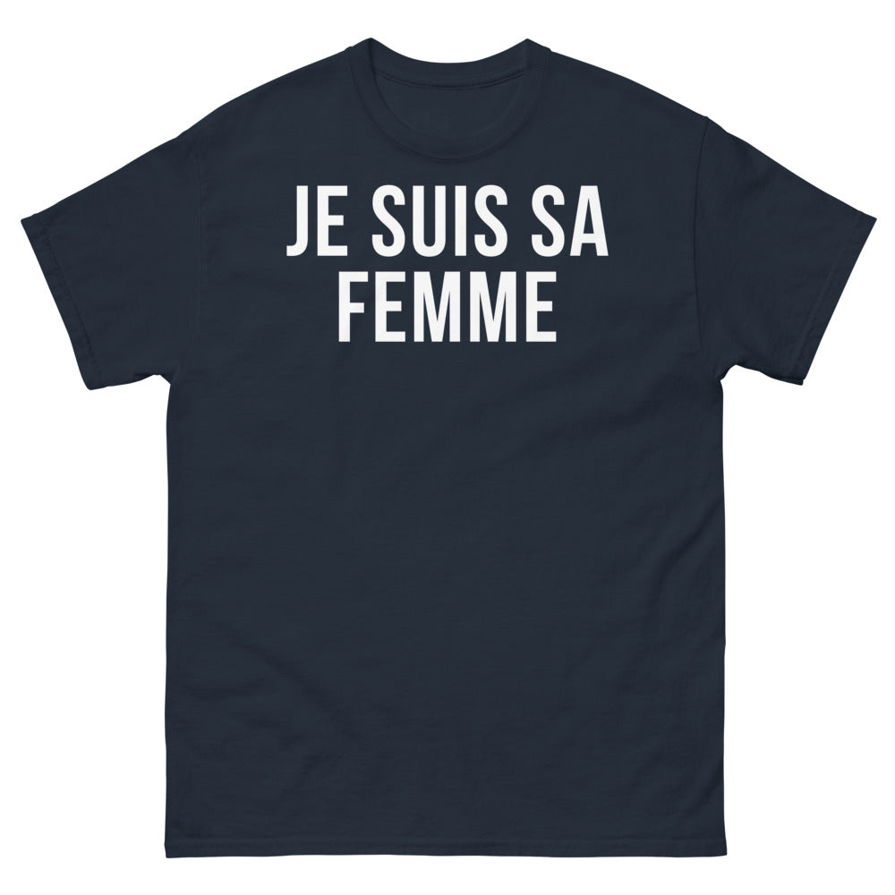 T-shirt Isère marine - Je suis sa femme