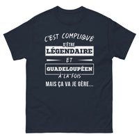 Thumbnail for T-shirt Guadeloupe marine - C'est compliqué d'être légendaire